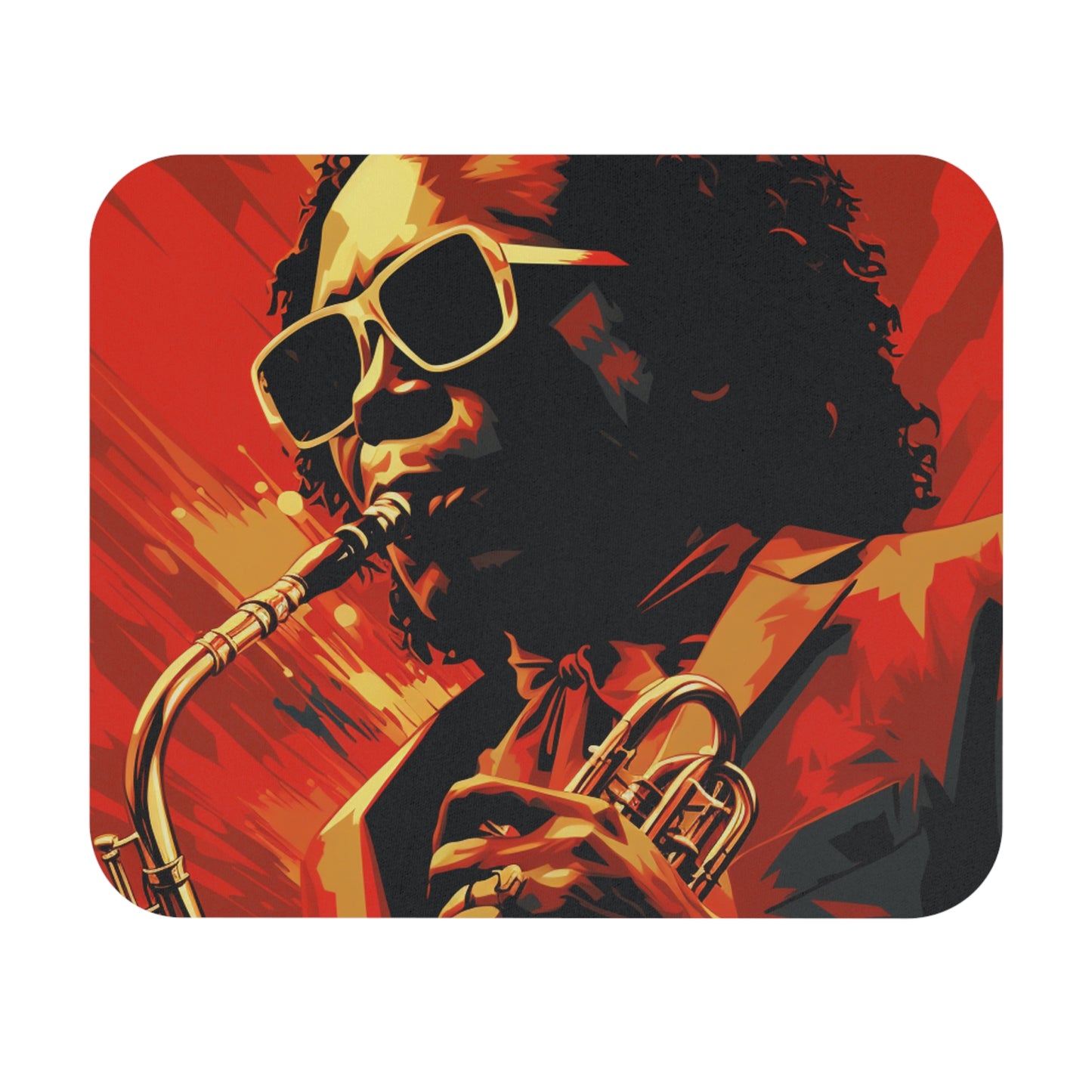 Miles David Jazz Legend B Mouse Pad (Rectangle)