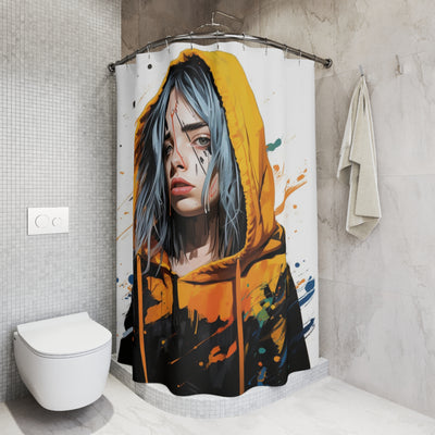 Soulful Billie Eilish  Shower Curtain