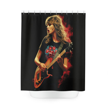 Charismatic Taylor Swift Shower Curtain