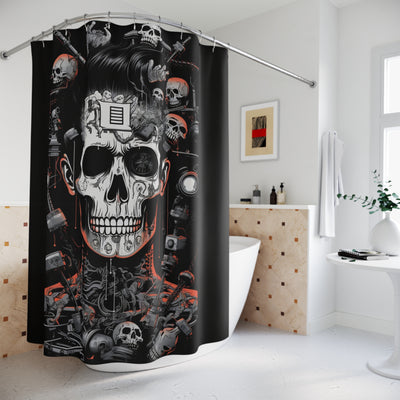 Energetic Travis Barker Shower Curtain