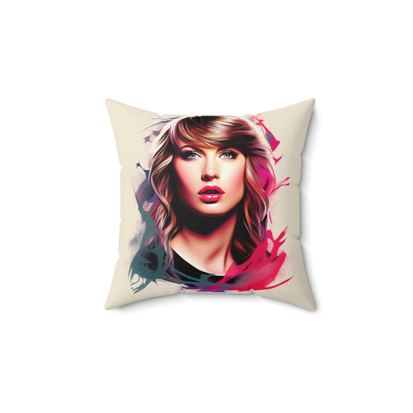Charismatic Taylor Swift B Square Pillow