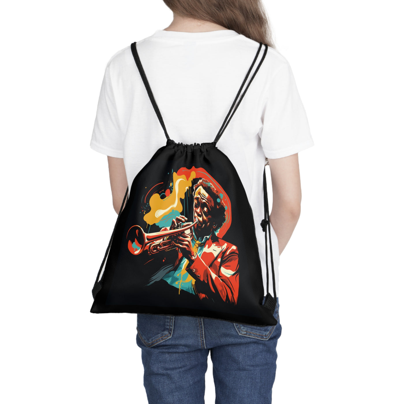 Miles David Jazz Legend Drawstring Bag