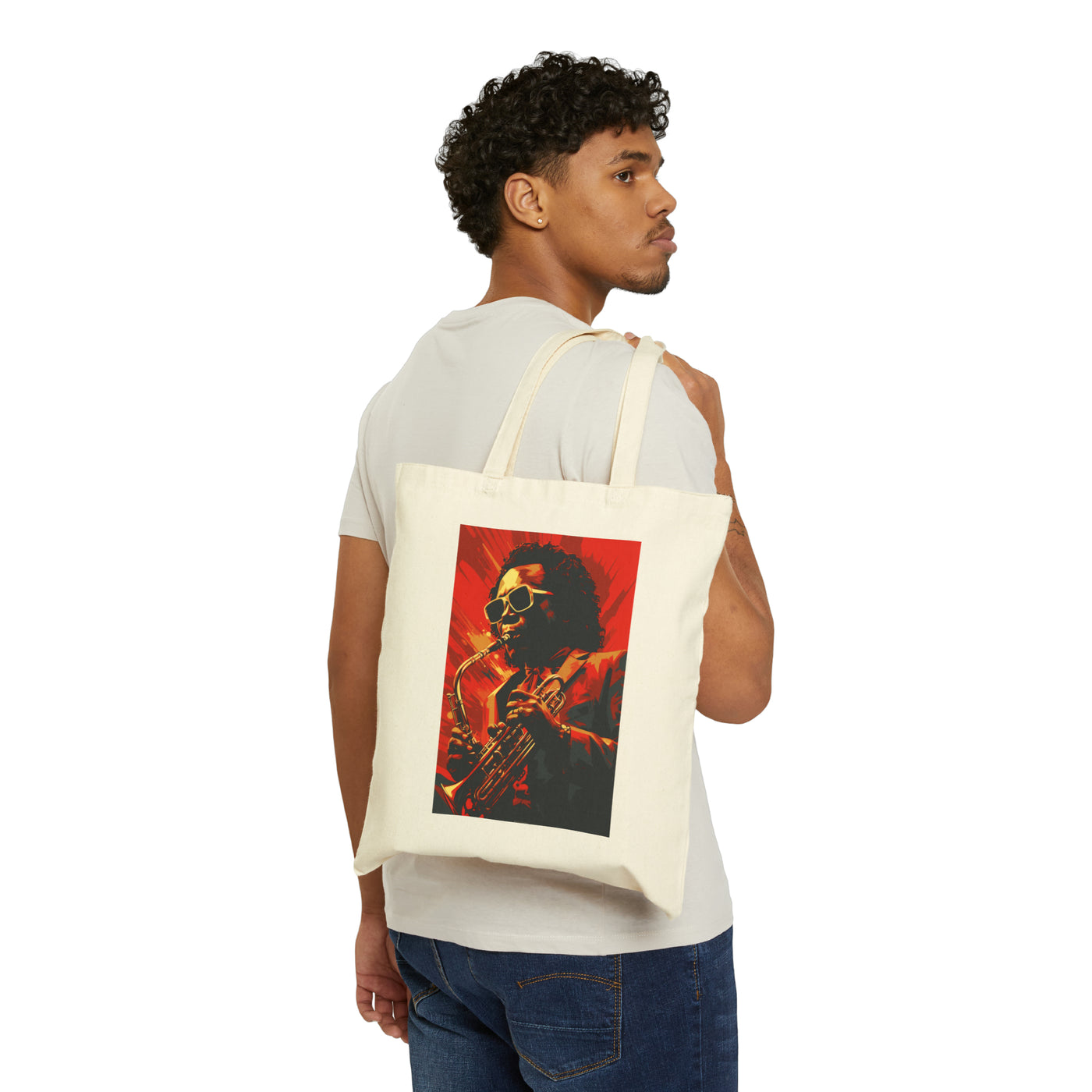 Miles David Jazz Legend Tote Bag