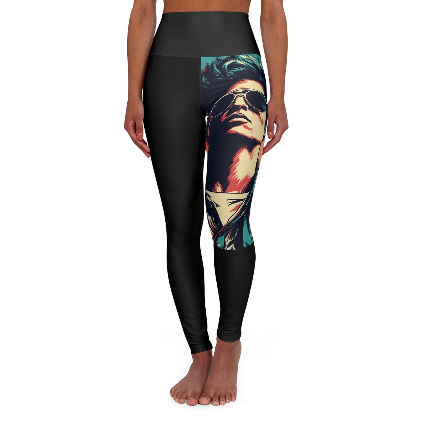 Bruno Mars  skinny fitting high-waisted yoga leggings