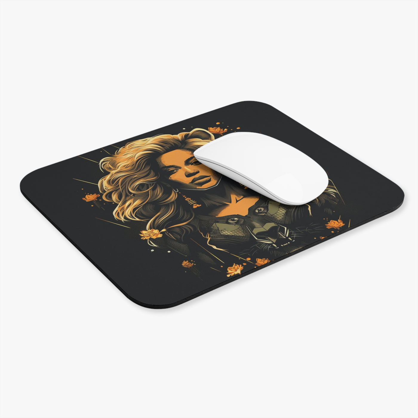 Powerful Beyonce B Mouse Pad (Rectangle)