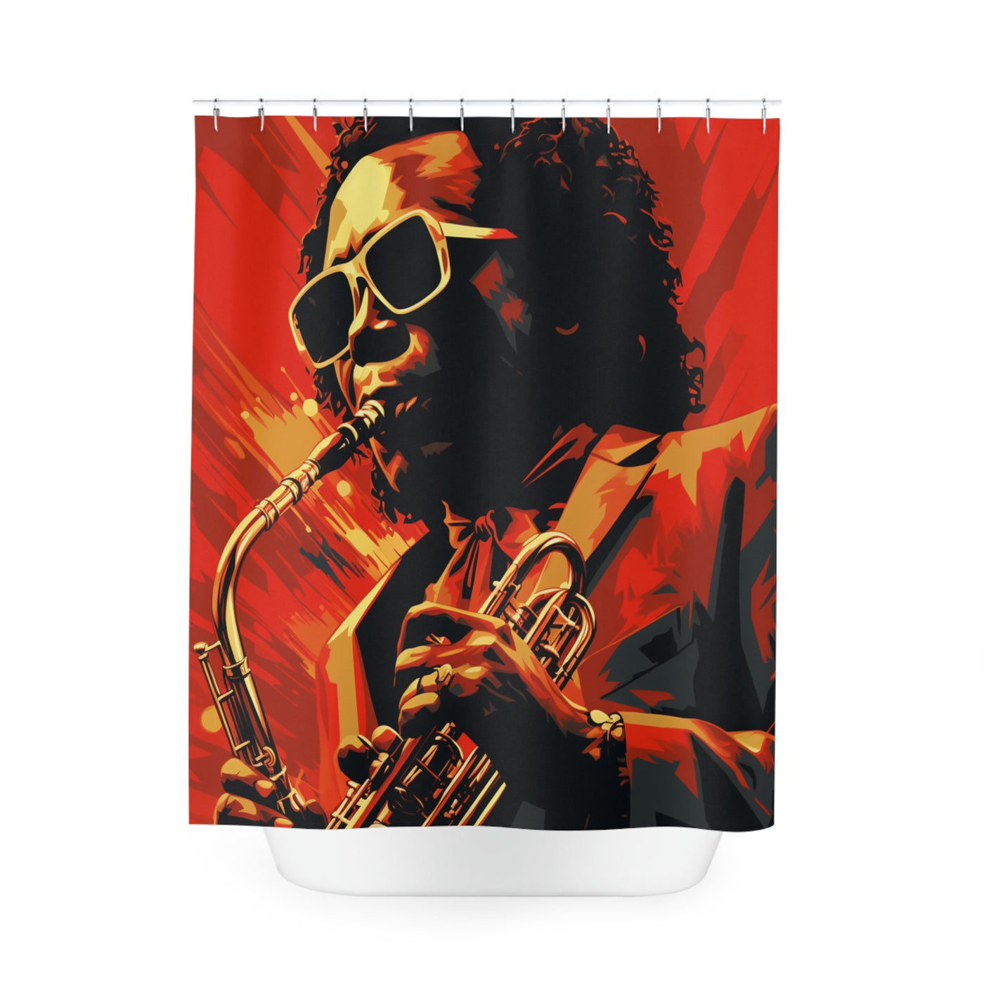 Miles David Jazz Legend B Shower Curtain