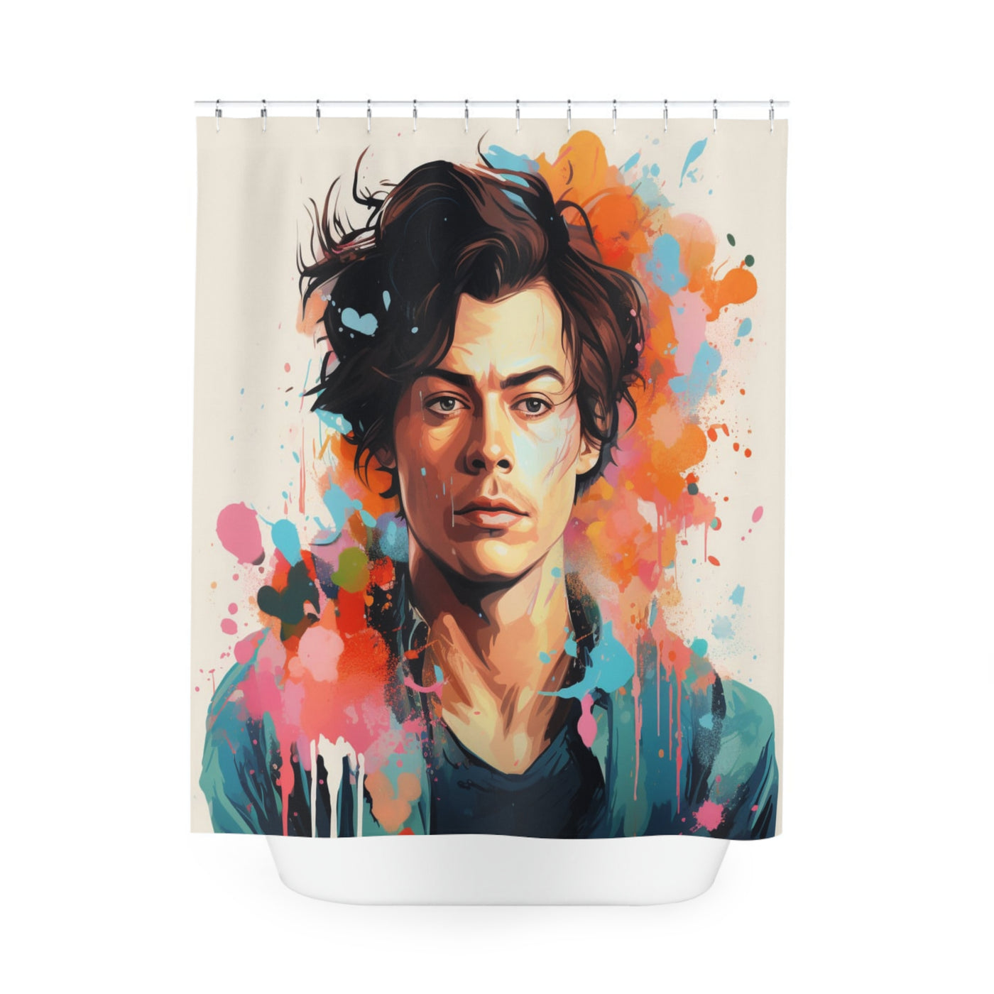 Iconic Harry Styles Shower Curtain