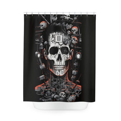 Energetic Travis Barker Shower Curtain