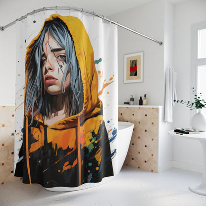 Soulful Billie Eilish  Shower Curtain