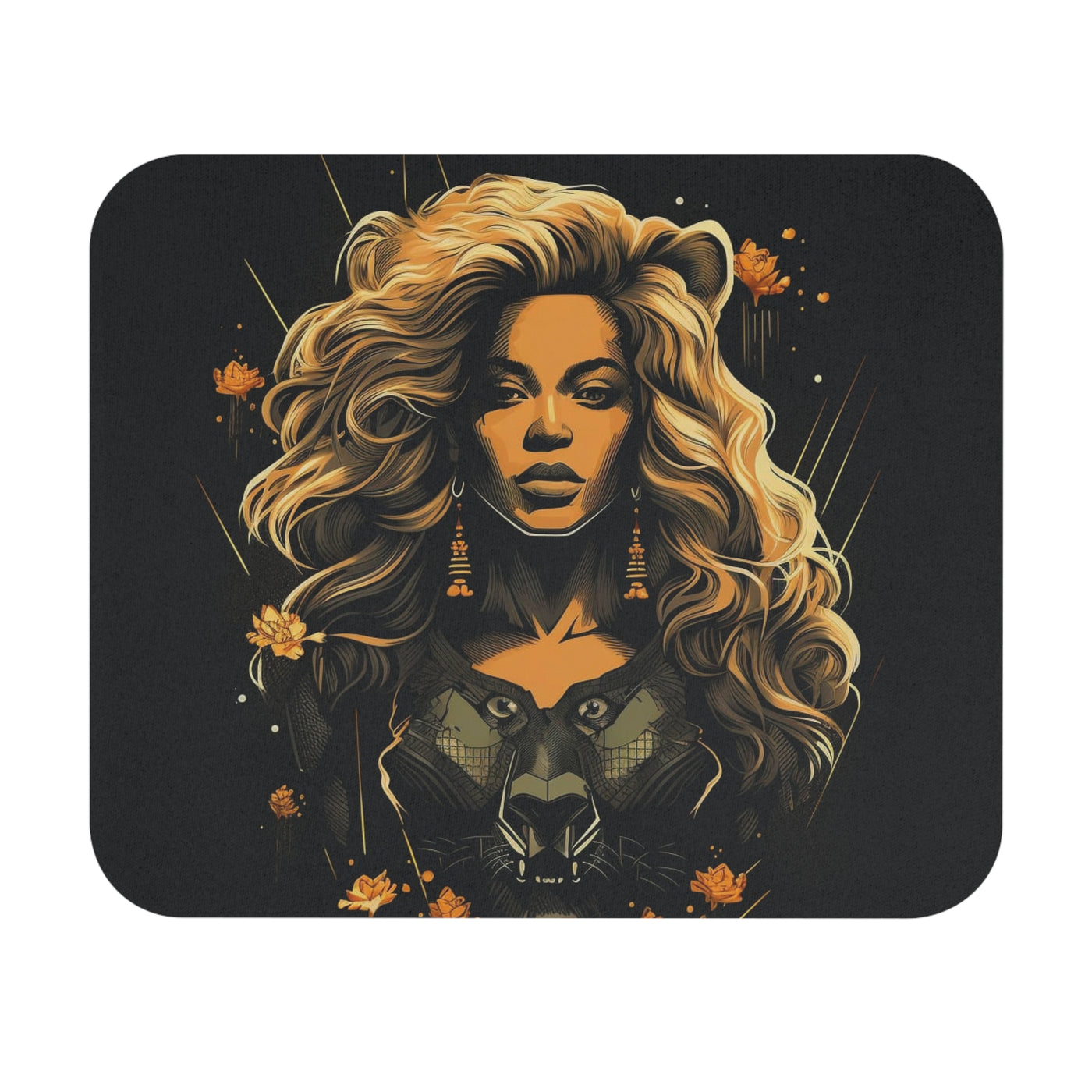 Powerful Beyonce B Mouse Pad (Rectangle)