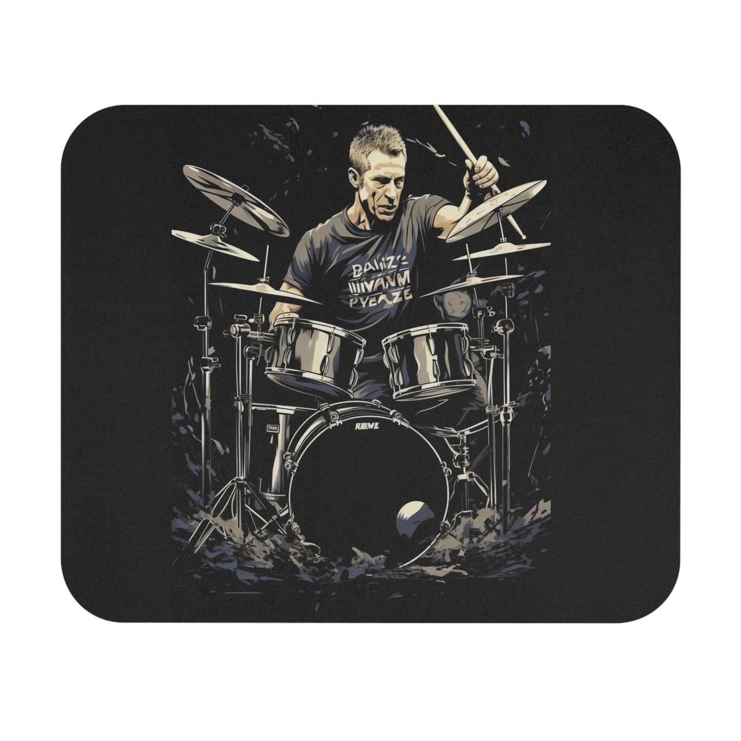 Groovy Dave Weckl B Mouse Pad (Rectangle)