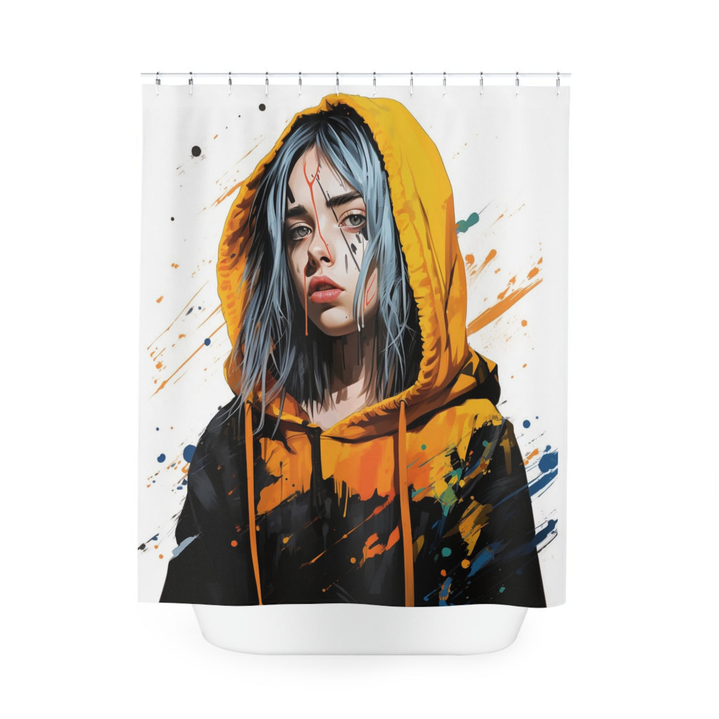 Soulful Billie Eilish  Shower Curtain