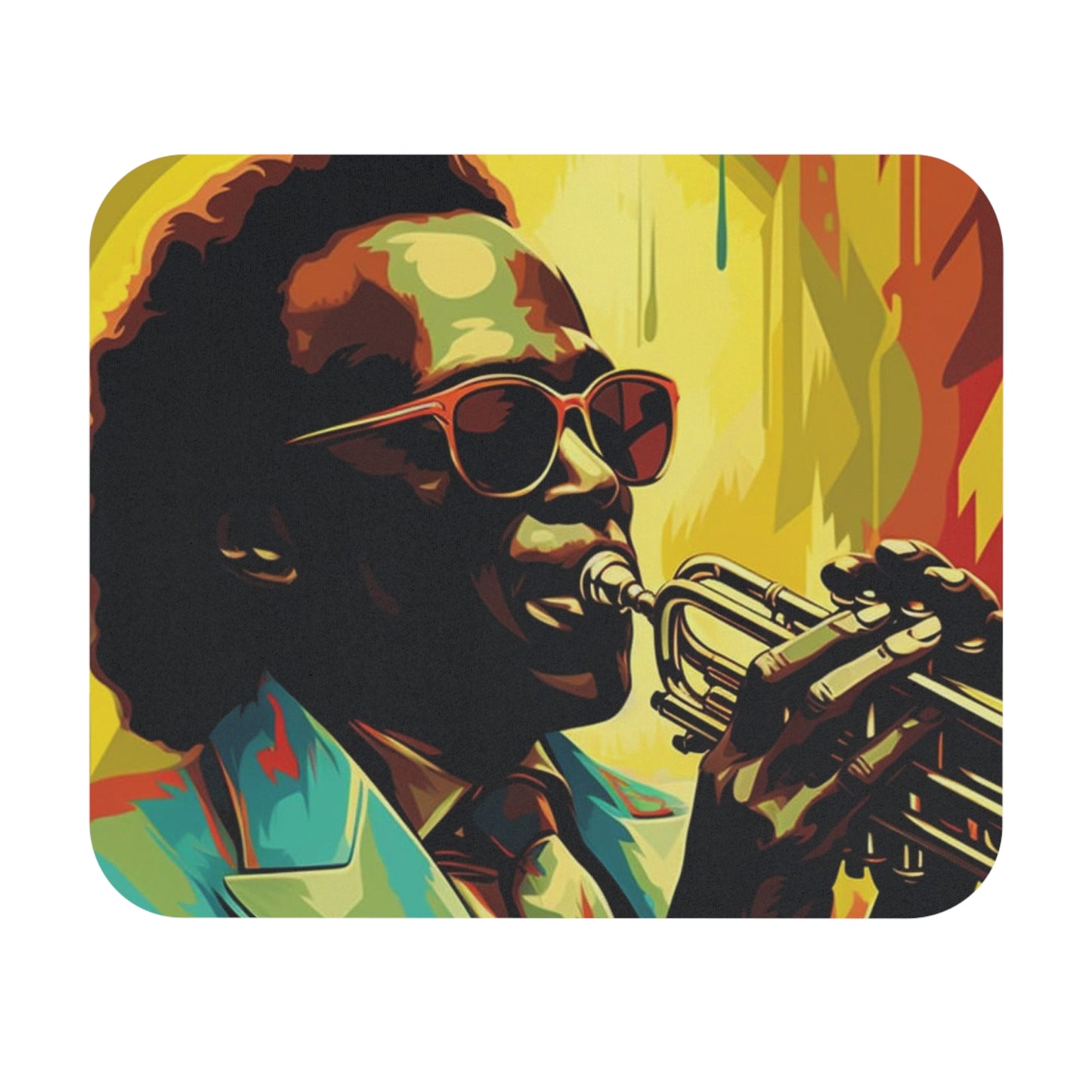 Miles David Jazz Legend Mouse Pad (Rectangle)