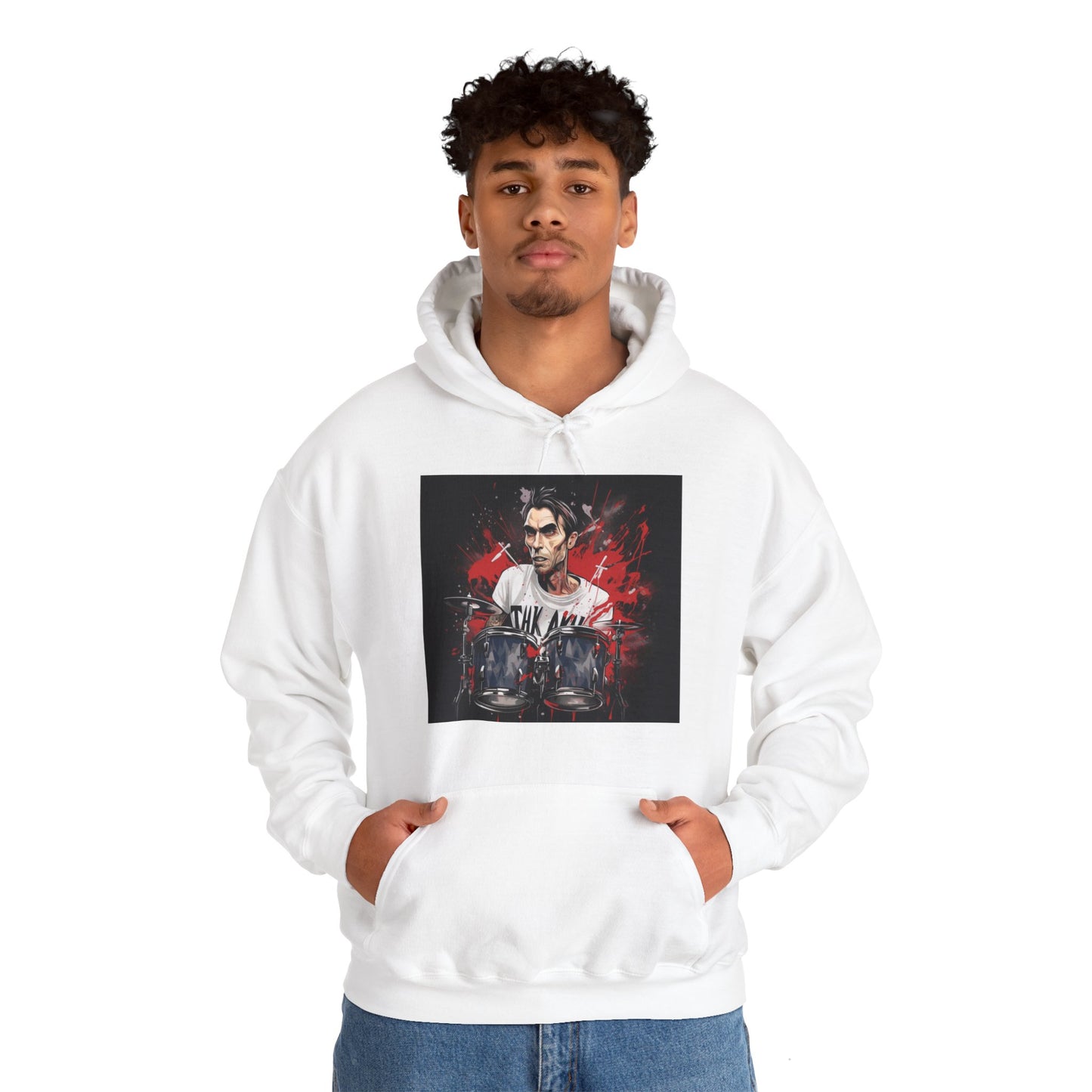 Energetic Travis Barker Hooded Sweatshirt