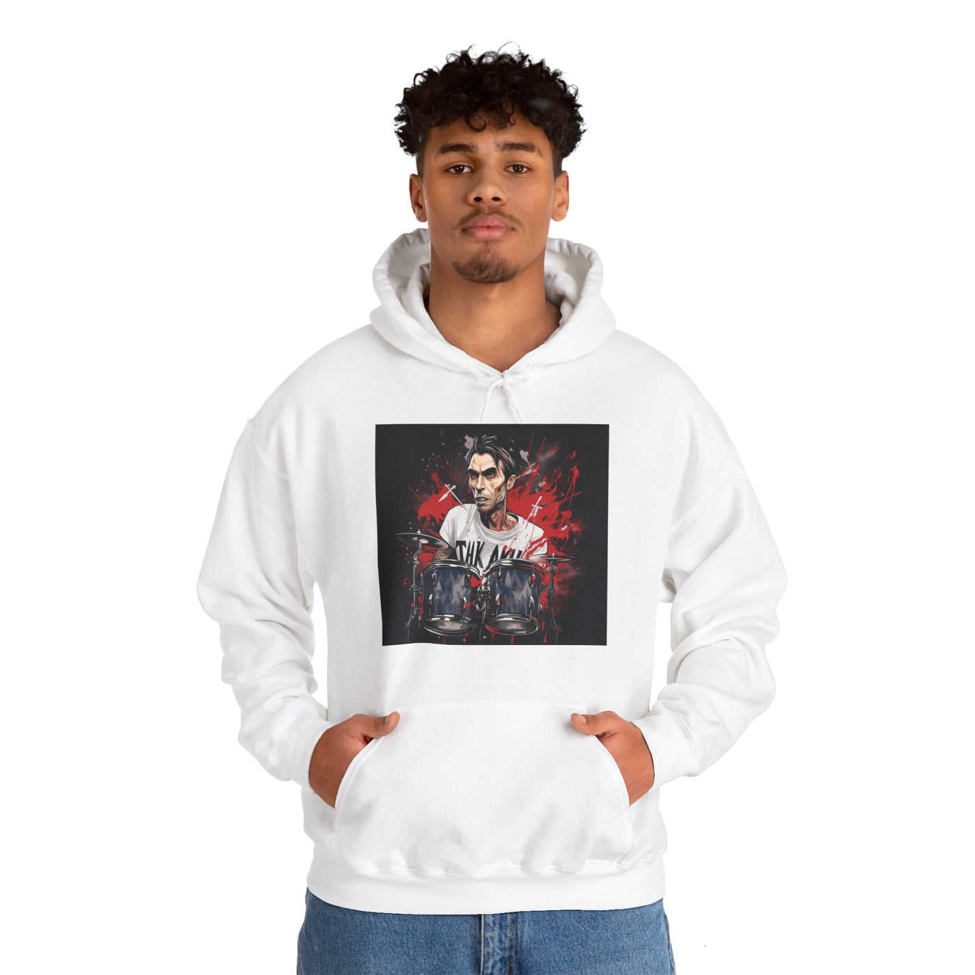 Energetic Travis Barker Hooded Sweatshirt