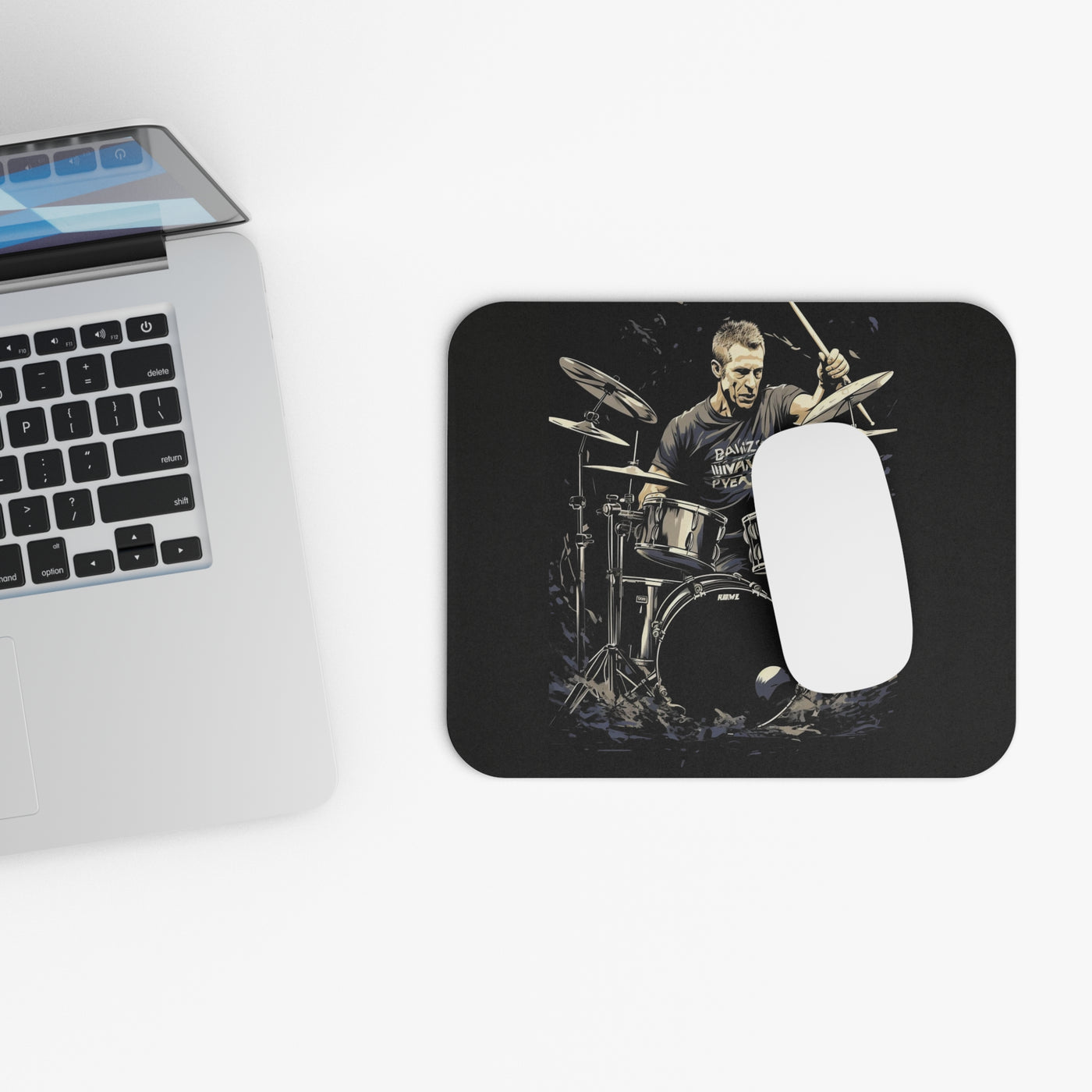 Groovy Dave Weckl B Mouse Pad (Rectangle)