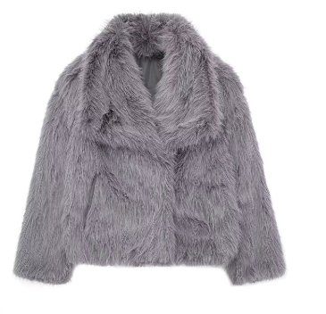 Isla - Elegant and warm faux fur coat