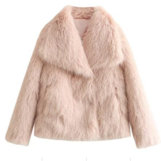 Isla - Elegant and warm faux fur coat