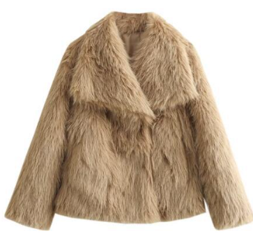 Isla - Elegant and warm faux fur coat