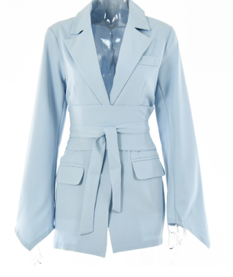 Molly - Elegant Belted Blazer